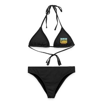 Dokumentieren ist meine Kardio Sozialarbeiter Beru - Frauen Bikini - Schwarz - Vorne - AI Model Female 172 light (172cm)