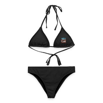 Don't Make Me Get My Flame Thrower Flamethrower - Frauen Bikini - Schwarz - Vorne - AI Model Female 172 light (172cm)