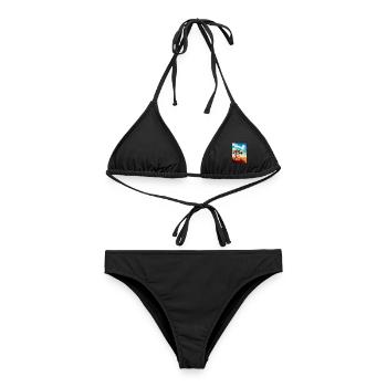 Outback Au Australien Vintage Reiseposter WPA Kunst - Frauen Bikini - Schwarz - Vorne - AI Model Female 172 light (172cm)