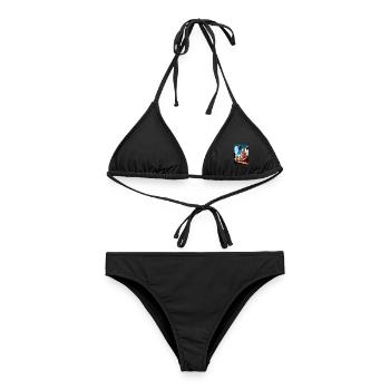 San Jose Kalifornien Vintage Reiseposter Souvenir - Frauen Bikini - Schwarz - Vorne - AI Model Female 172 light (172cm)
