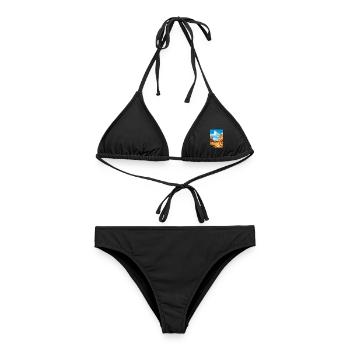 Große Treppe Utah Wüste Vintage Reiseposter - Frauen Bikini - Schwarz - Vorne - AI Model Female 172 light (172cm)