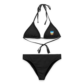 La Angels Stadion Kalifornien Vintage Reiseposter - Frauen Bikini - Schwarz - Vorne - AI Model Female 172 light (172cm)