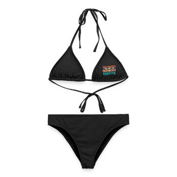 Scrapbooking Die Kunst, Erinnerungen zu bewahren S - Frauen Bikini - Schwarz - Vorne - AI Model Female 172 light (172cm)