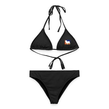 french bulldog1 - Frauen Bikini - Schwarz - Vorne - AI Model Female 172 light (172cm)
