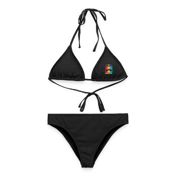 My Hobby is Gaming Videospiel Videogame Motiv - Frauen Bikini - Schwarz - Vorne - AI Model Female 172 light (172cm)