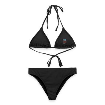Do What You Love Motivation Spruch Motivierend - Frauen Bikini - Schwarz - Vorne - AI Model Female 172 light (172cm)