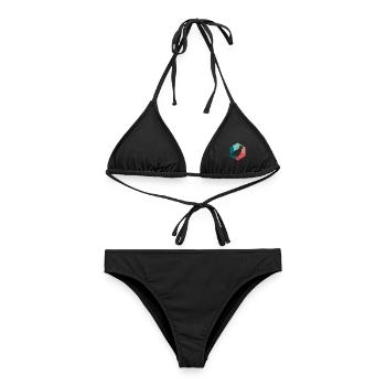 Papageitaucher Puffin Papageientaucher Vintage - Frauen Bikini - Schwarz - Vorne - AI Model Female 172 light (172cm)
