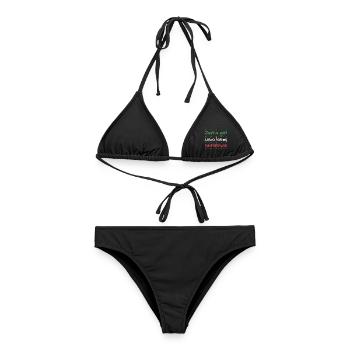 Just a Girl who loves Christmas - Frauen Bikini - Schwarz - Vorne - AI Model Female 172 light (172cm)