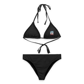 COLD STEAK Lighthouse Textilien und Geschenkartikel - Frauen Bikini - Schwarz - Vorne - AI Model Female 172 light (172cm)
