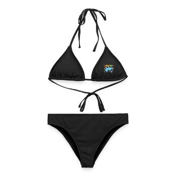 Travel Friends - Reise Reisen Urlaubsreise Geschen - Frauen Bikini - Schwarz - Vorne - AI Model Female 172 light (172cm)