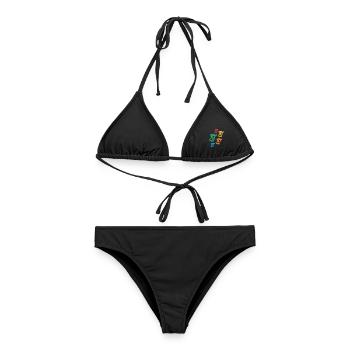 Schwimmen Schwimmer Mädchen Jungen Schwimm Kinder - Frauen Bikini - Schwarz - Vorne - AI Model Female 172 light (172cm)