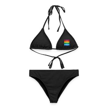 Toleranz Equality Inklusion Tolerance Pride Queer - Frauen Bikini - Schwarz - Vorne - AI Model Female 172 light (172cm)