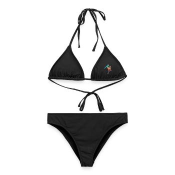 Fußballspieler Fußball Tricks Fußballer Kinder - Frauen Bikini - Schwarz - Vorne - AI Model Female 172 light (172cm)
