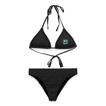 Fallschirmspringen Fallschirm Fallschirmspringer - Frauen Bikini - Schwarz - Vorne - AI Model Female 172 light (172cm)