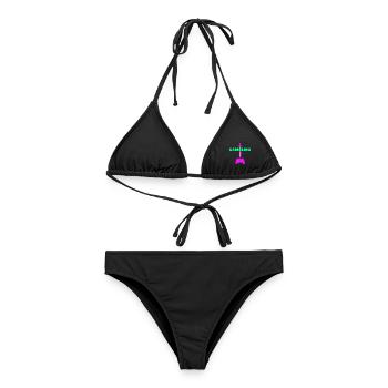 Gamerina #2 Neon Schwert Controller - Frauen Bikini - Schwarz - Vorne - AI Model Female 172 light (172cm)