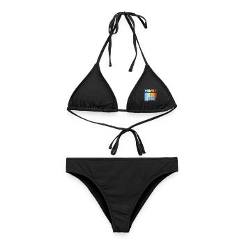 Perfekt 1961 - Frauen Bikini - Schwarz - Vorne - AI Model Female 172 light (172cm)