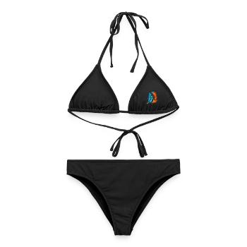 Hockey Floorball Herren Kinder Feldhockey Jungen - Frauen Bikini - Schwarz - Vorne - AI Model Female 172 light (172cm)