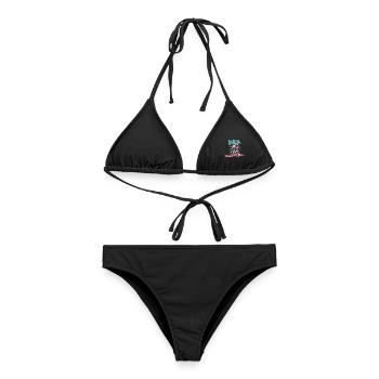 Hobby Horsing Steckenpferd Springen - Frauen Bikini - Schwarz - Vorne - AI Model Female 172 light (172cm)