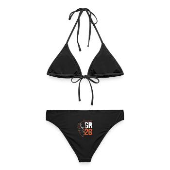 GR20 Korsika Wandern GR 20 Korsika Wanderung - Frauen Bikini - Schwarz - Hinten - AI Model Female 172 light (172cm)