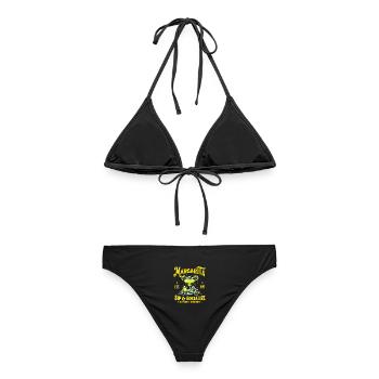 Margarita Cocktail Sip Socialize - Women's Bikini - black - Back - AI Model Female 172 light (172cm)