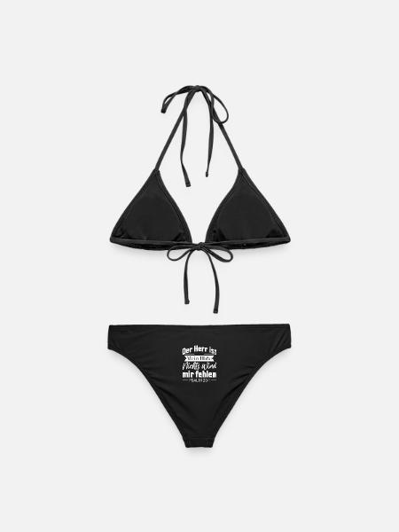 Psalm 23 [Die Bibel] - Der Herr ist mein Hirte. - Frauen Bikini - Schwarz
