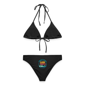 Retro Surf Van Philippines - Frauen Bikini - Schwarz - Hinten - AI Model Female 172 light (172cm)