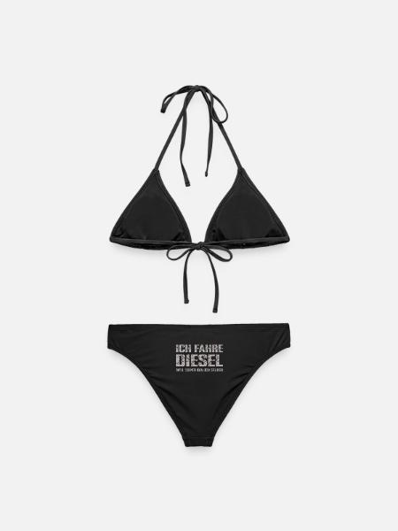Diesel Fahrer mit Humor und Selbstbewusstsein - Frauen Bikini - Schwarz