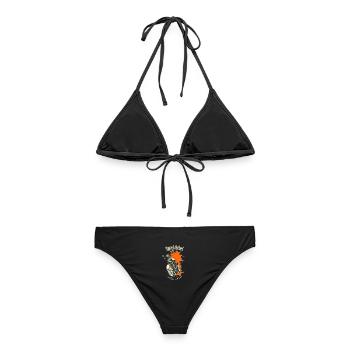 Speed Rebel ESTD 1958 - Biker und Chapter Design - Frauen Bikini - Schwarz - Hinten - AI Model Female 172 light (172cm)