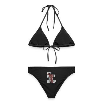 Its Bigger Than Hip Hop - Conscious Rap Statement - Frauen Bikini - Schwarz - Hinten - AI Model Female 172 light (172cm)
