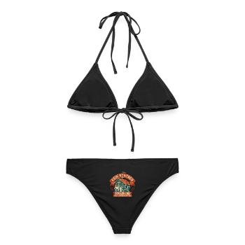 Kein Rentner Schrebergartenchef - Frauen Bikini - Schwarz - Hinten - AI Model Female 172 light (172cm)