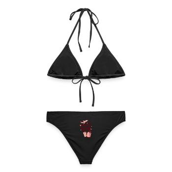 You & Me – New Cities - Frauen Bikini - Schwarz - Hinten - AI Model Female 172 light (172cm)