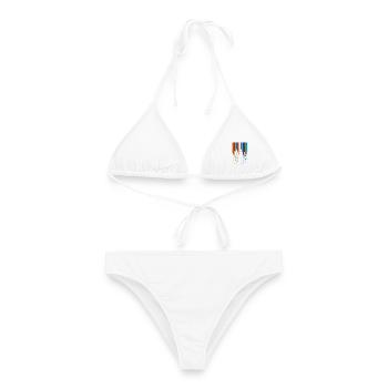 Stifte Buntstifte Holzstifte Malstifte Filzstifte - Frauen Bikini - Weiß - Vorne - AI Model Female 172 dark (172cm)