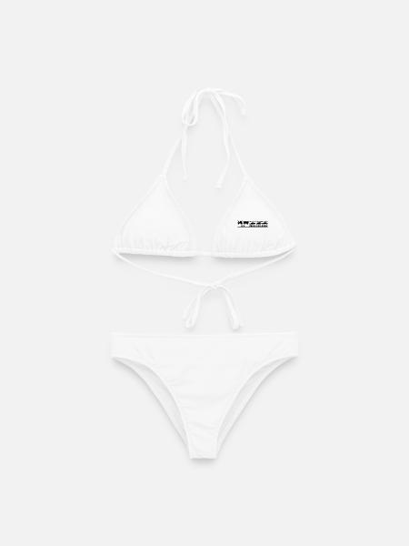Ich meine Follower Liken und Kommentieren Landwirt - Frauen Bikini - Weiß
