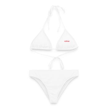 switzerland mountains - Frauen Bikini - Weiß - Vorne - AI Model Female 172 dark (172cm)