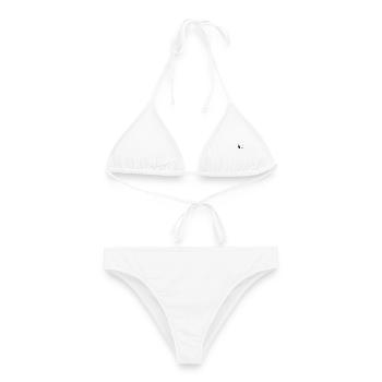 Ei gude wie - Frauen Bikini - Weiß - Vorne - AI Model Female 172 dark (172cm)