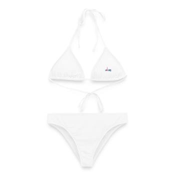 PARIS - Frauen Bikini - Weiß - Vorne - AI Model Female 172 dark (172cm)