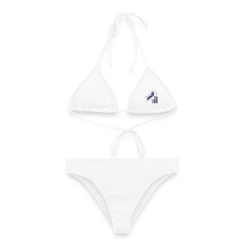 Tour du Mont Blanc TMB Trek Randonnée Alpes - Bikini femme - blanc - Devant - AI Model Female 172 dark (172cm)