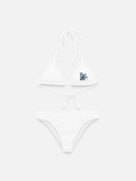 Unihockey Spieler Floorball Unihockey Spiel - Frauen Bikini - Weiß