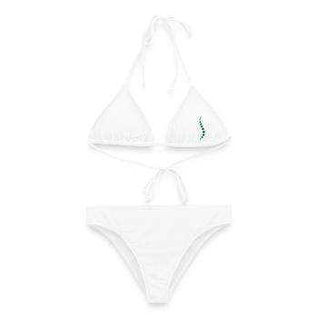 Physio 8 Logo - Frauen Bikini - Weiß - Vorne - AI Model Female 172 dark (172cm)