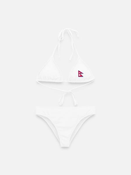 Nepal - Frauen Bikini - Weiß