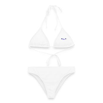 SCHWEIZ. LAND. GENF. HUMOR. LAND - Frauen Bikini - Weiß - Vorne - AI Model Female 172 dark (172cm)