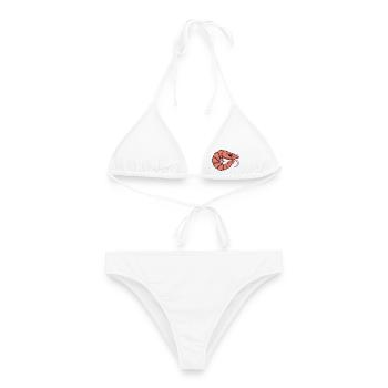 Shrimp || Annie. - Frauen Bikini - Weiß - Vorne - AI Model Female 172 dark (172cm)