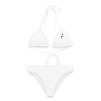 SYLT - Frauen Bikini - Weiß - Vorne - AI Model Female 172 dark (172cm)