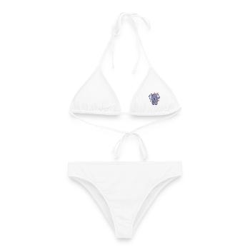 Éléphant mignon - Bikini femme - blanc - Devant - AI Model Female 172 dark (172cm)