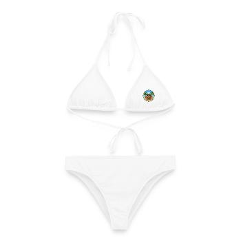 Norfolk Spaniel Hunderasse Cartoon Sonnenbrille Strand - Frauen Bikini - Weiß - Vorne - AI Model Female 172 dark (172cm)