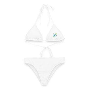 I love games - Frauen Bikini - Weiß - Vorne - AI Model Female 172 dark (172cm)