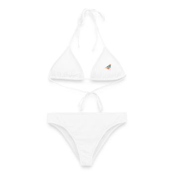 Ulmer Spatz - Frauen Bikini - Weiß - Vorne - AI Model Female 172 dark (172cm)
