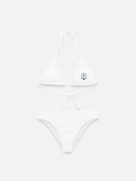 Im Herzen ein Küstenkind - Frauen Bikini - Weiß