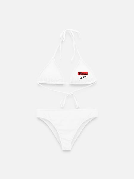 MAÎTRESSE. MERCI. MERCI MAÎTRESSE - Bikini femme - blanc
