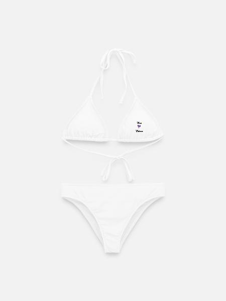 MAÎTRESSE. MERCI. MERCI MAÎTRESSE - Bikini femme - blanc